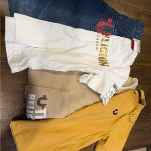 True Religion Kids Blue Jeans & Jogger Matching Sets (4 pieces)